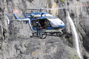 EC145 helicopter operated by the French Gendarmerie air forces