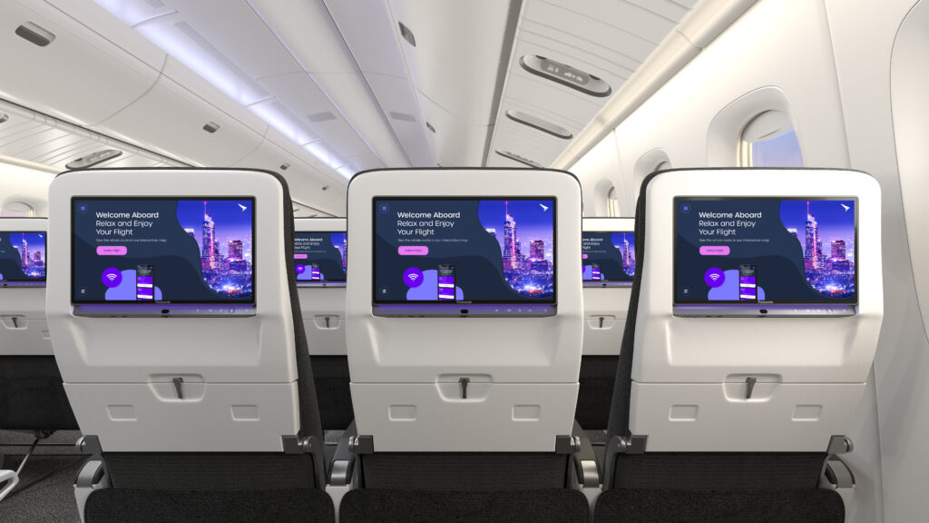 Astrova in-flight entertainment (IFE) solution © Panasonic Avionics