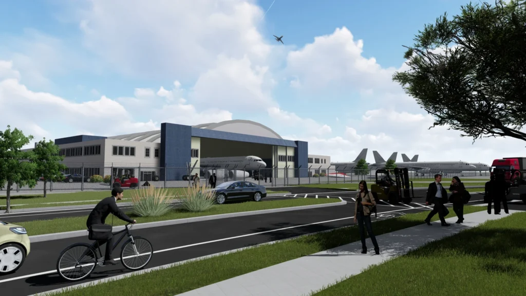 Rendering of AerSale’s new facility in Millington, Tennessee © AerSale