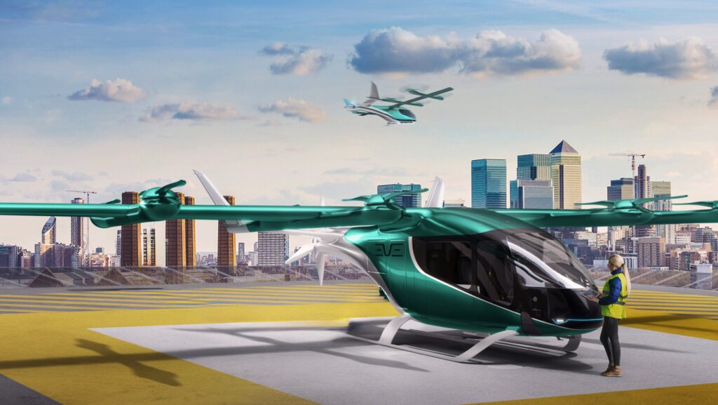 Eve has named Diehl Aviation and ASE as suppliers for its eVTOL jet © Eve Air Mobility