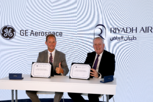 GE Aerospace and Riyadh Air signed a five-year digital partnership agreement at the Farnborough Airshow © GE Aerospace