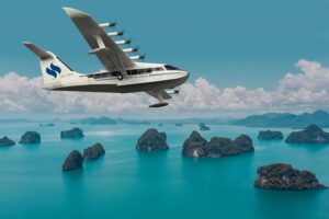Rendering of PHA-ZE 100 amphibious aircraft in Seaplane Asia livery © JEKTA