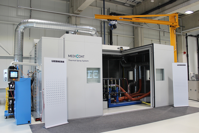 Latest HVOF technology is applied in Liebherr-Aerospace Lindenberg's new building for surface treatmen