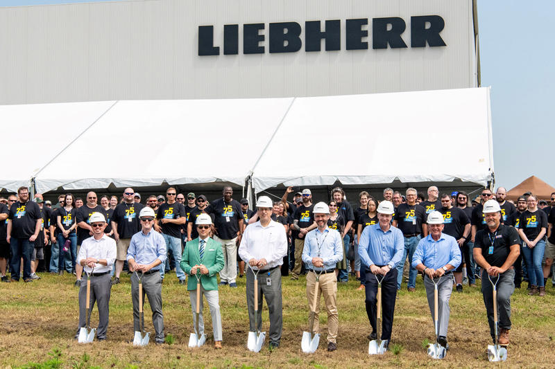 Liebherr-Aerospace Saline, expands its service capacities in Michigan (U.S.A.) and celebrated the ground-breaking for a new building in June