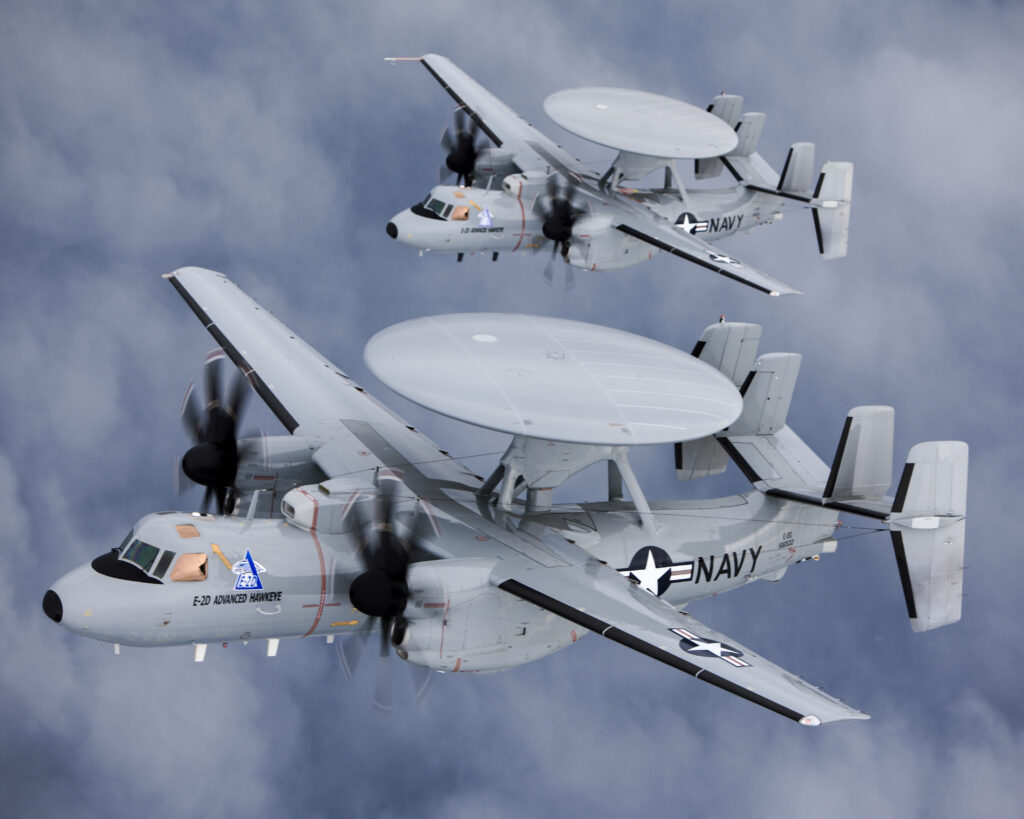 U.S. Navy E-2D Advanced Hawkeye powered by Rolls-Royce T56-427A engines