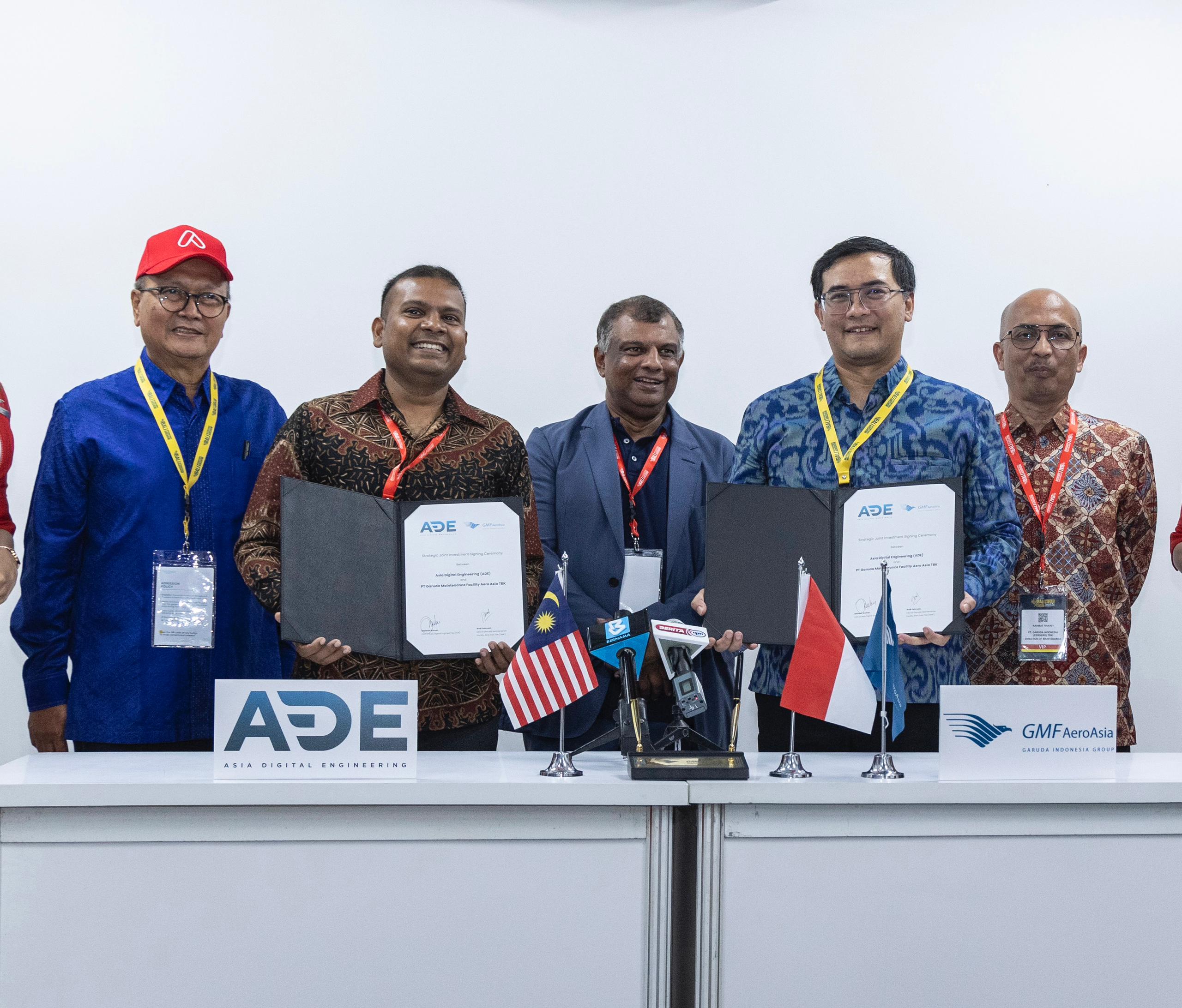 The signing ceremony between ADE and GMF was held at the inaugural Bali International Airshow 2024 (BIAS)