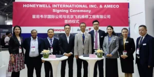 The signing of the new agreement between Honeywell and Ameco took place at the 2024 MRO Asia-Pacific © Honeywell