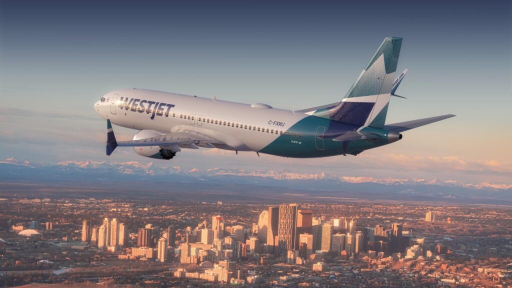 Boeing 737 MAX 8 aircraft WestJet