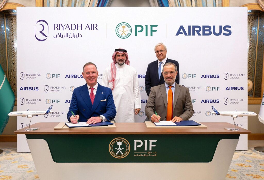 The signing ceremony was held at the Future Investment Initiative (FII) in Riyadh