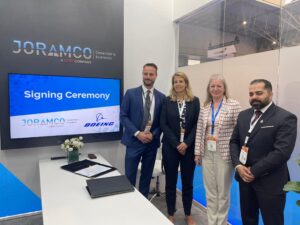 The parts agreement between Joramco and Boeing was signed at the MRO Europe 2024 © Joramco