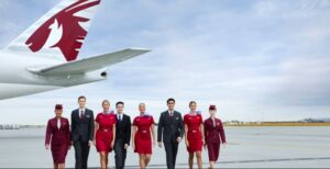 Cabin crews of Qatar Airways and Virgin Australia