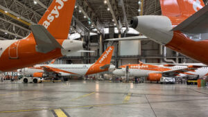 easyJet aircraft in Malpensa © Lufthansa Technik Milan