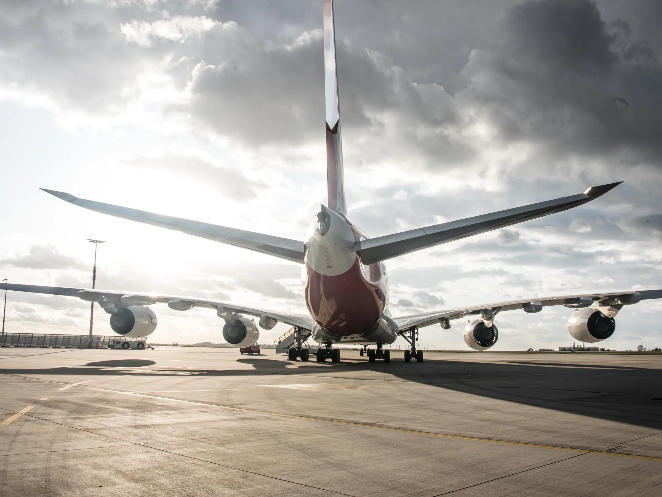 The Qantas A380 arrived on January 14, in Dresden for maintenance work