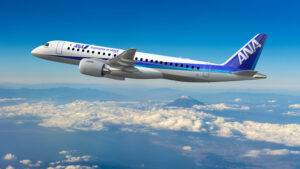 E190-E2 aircraft in ANA livery © Embraer