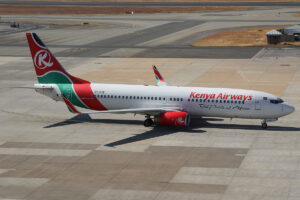 Kenya Airways has taken delivery of one B737-800 from lessor DAE