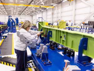 The Honda Aircraft Company has commenced assembly of the HondaJet Echelon’s wing structure in Greensboro, North Carolina © Honda Aircraft Company