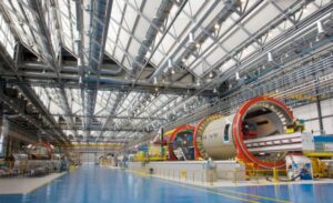 Leonardo designs and produces 14% of the Boeing 787 Dreamliner, the world’s first airliner to make large-scale use of composite materials