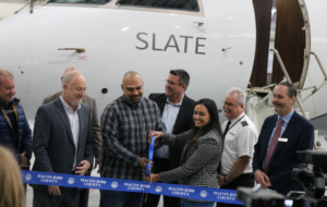 Ribbon-cutting ceremony at Slate Aviation's new facility in Georgia © Slate Aviation