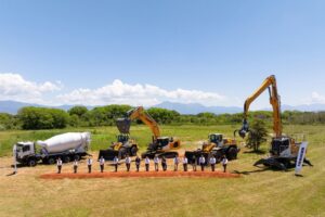 Ground-breaking ceremony in Guaratinguetá, Brasil © Liebherr