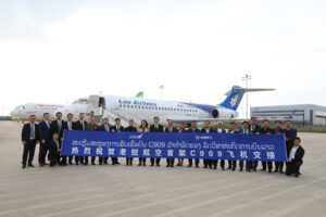 COMAC has delivered its first C909 aircraft to Lao Airlines © COMAC