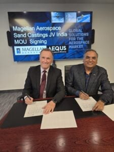 Signing of the MOU between Magellan and Aequs © Magellan