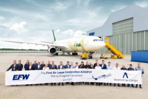 Handing over of the first A330P2F to Air Lease and operator Awesome Cargo
