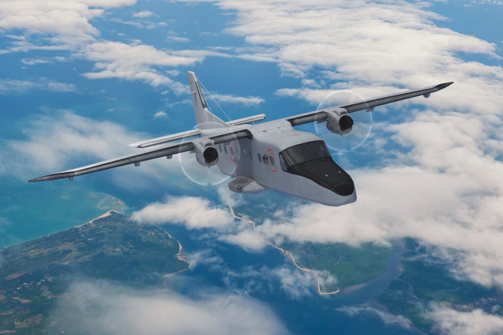 Rendering of Do228 NXT aircraft