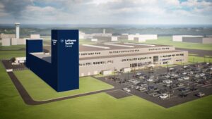 Rendering of Lufthansa Technik Canada, at Calgary International Airport © Lufthansa Technik