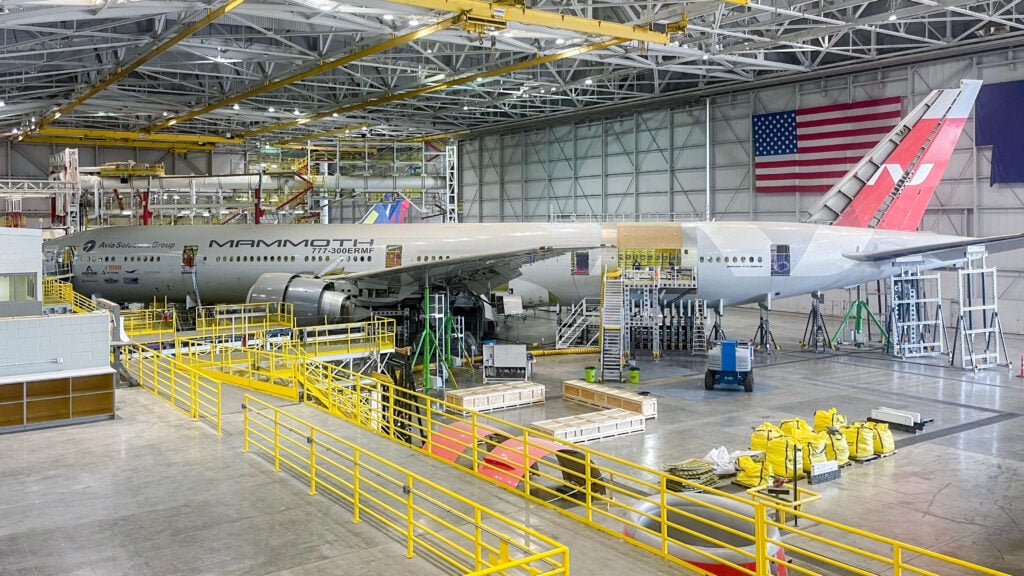 Avia Solutions Group is nearing completion of its first B777-300ER P2F conversion © Avia Solutions Group