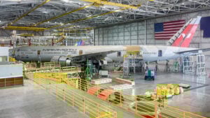Avia Solutions Group is nearing completion of its first B777-300ER P2F conversion © Avia Solutions Group
