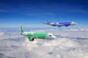 Rendering of Avolon's A321neo and A330-900 aircraft