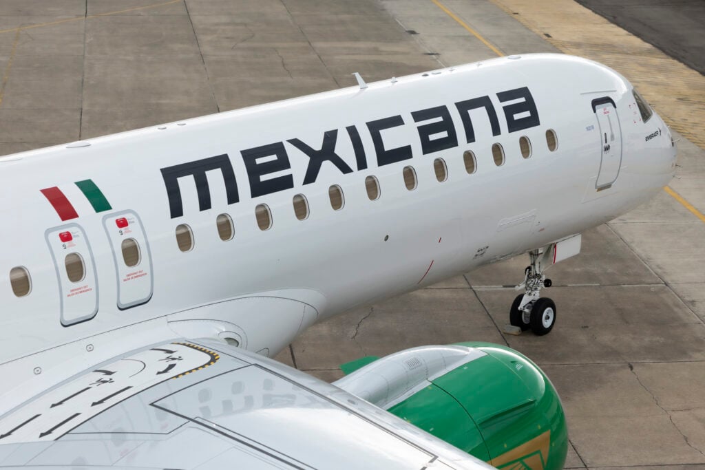 Mexicana has taken delivery of its first of 20 E2 jets © Embraer