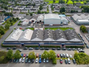 Aerial photo of Turner Aviation's Glasgow facility © PAG