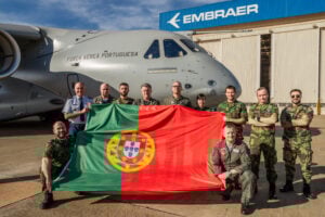 Portugal has taken delivery of its third KC-390 Millennium aircraft © Embraer