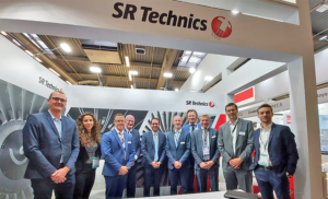 Representatives from SR Technics and Safran Aircraft Engines at the extension signing
