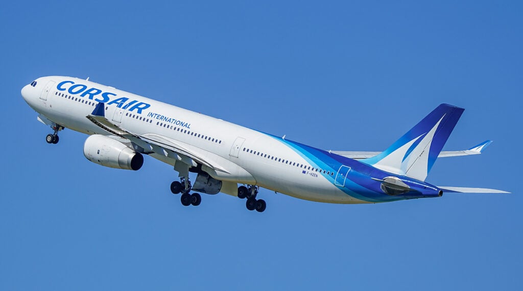 A Corsair Airbus A330-300 has been delivered to Amazon for P2F conversion