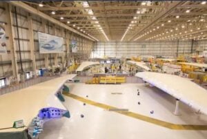 Airbus Broughton facility where aircraft wings for both commercial and military planes are built © Airbus