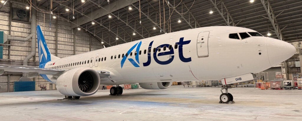 B737 MAX 8 in AJet livery