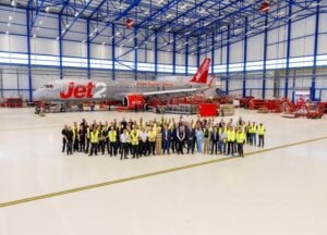 Jet2.com has officially opened its new maintenance hangar at Manchester Airport © Jet2
