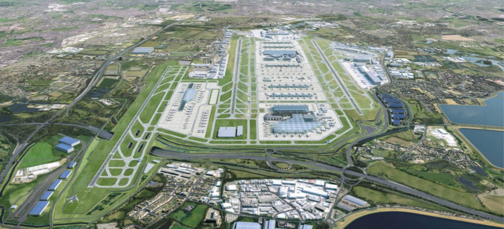 Heathrow Airport aerial view