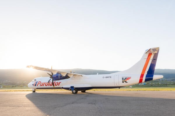 ATR-72-500F with Purolator livery KF Aerospace