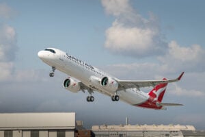 Qantas' first Airbus A321XLR takes to the skies