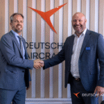 Nico Neumann, CEO of Deutsche Aircraft and Graham Younger, VP Global Aerospace at Expleo