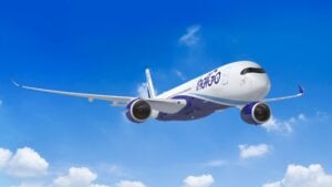 Rendering of the A350-900 in IndiGo livery