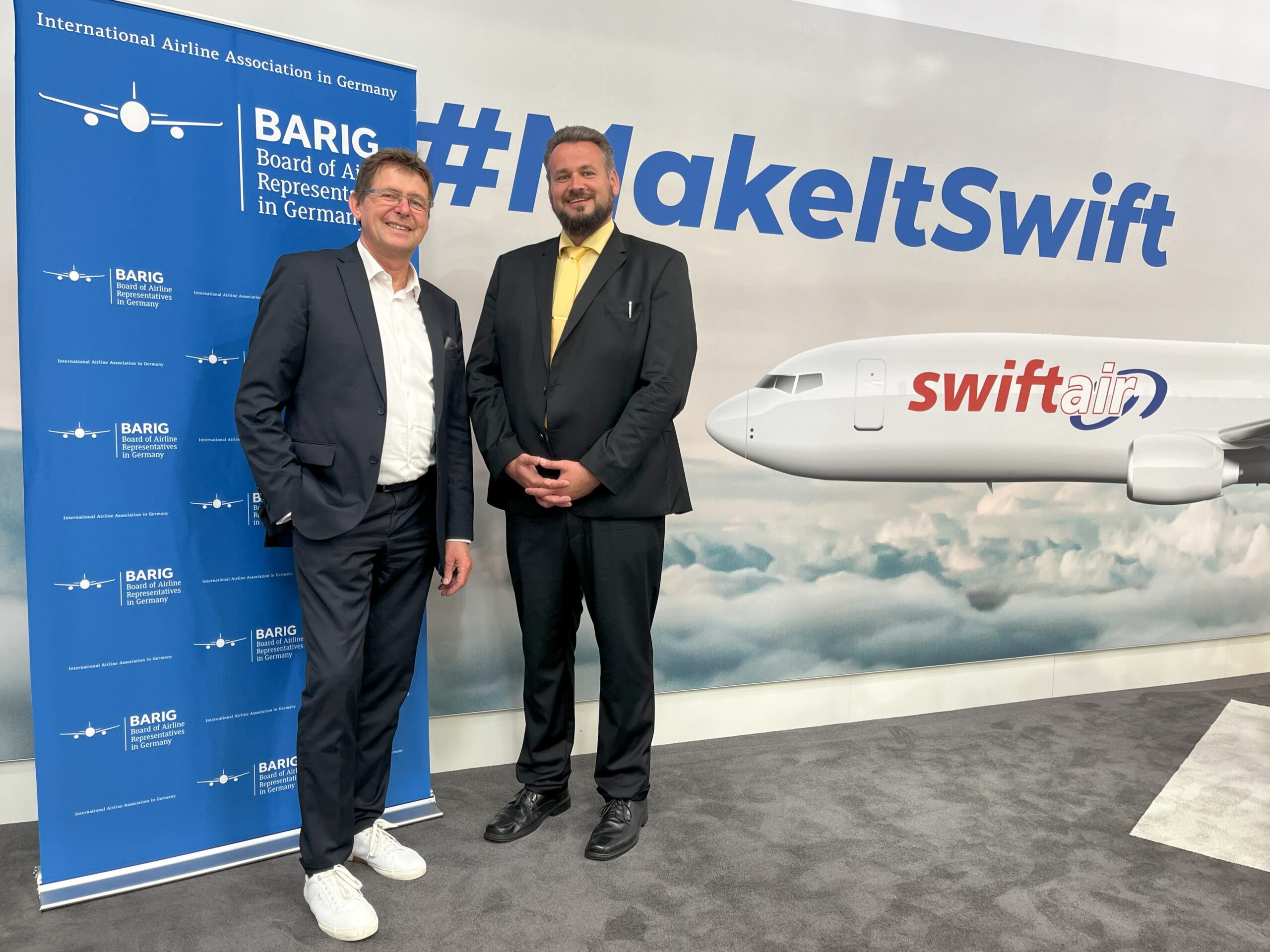 Michael Hoppe, BARIG (l) Marcel Fleck, Swiftair (r