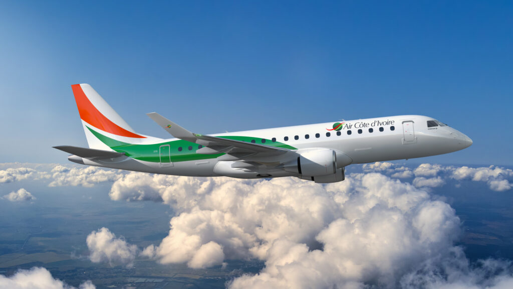 Image of Air Côte d’Ivoire Embraer E175 aircraft © Embraer