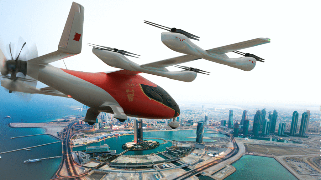 eVTOL aircraft in Bahrain livery © Eve