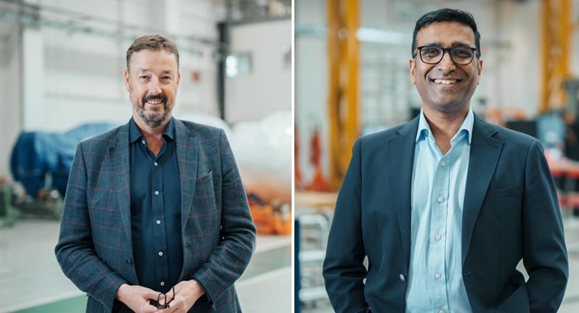 Simon Goodson (l) and Auvinash Narayen © AerFin