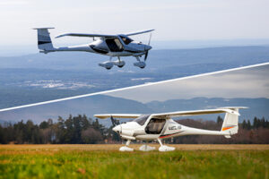 Pipistrel Explorer (top) and Velis Club (bottom)