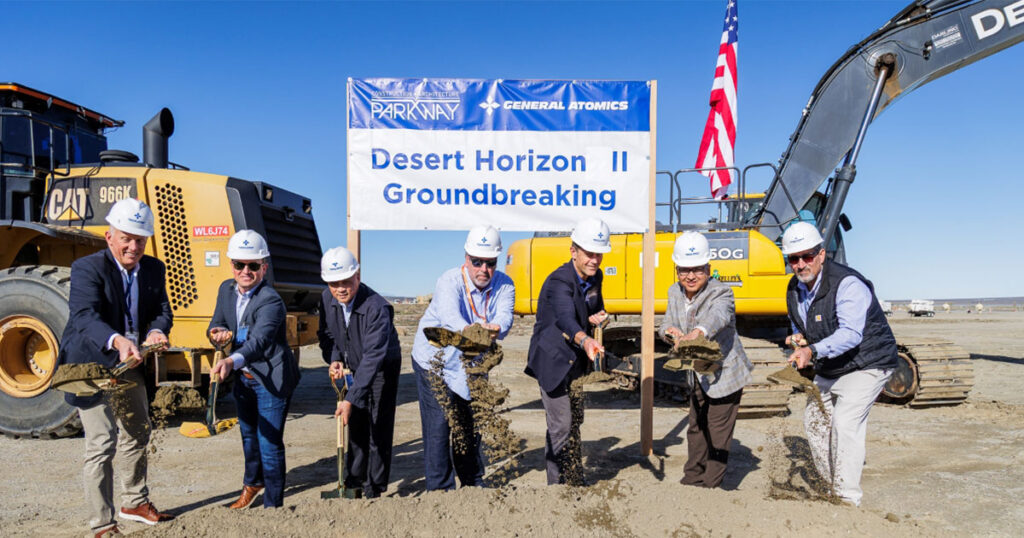 GA-ASI broke ground on a new hangar in El Mirage, Calif. on January 14